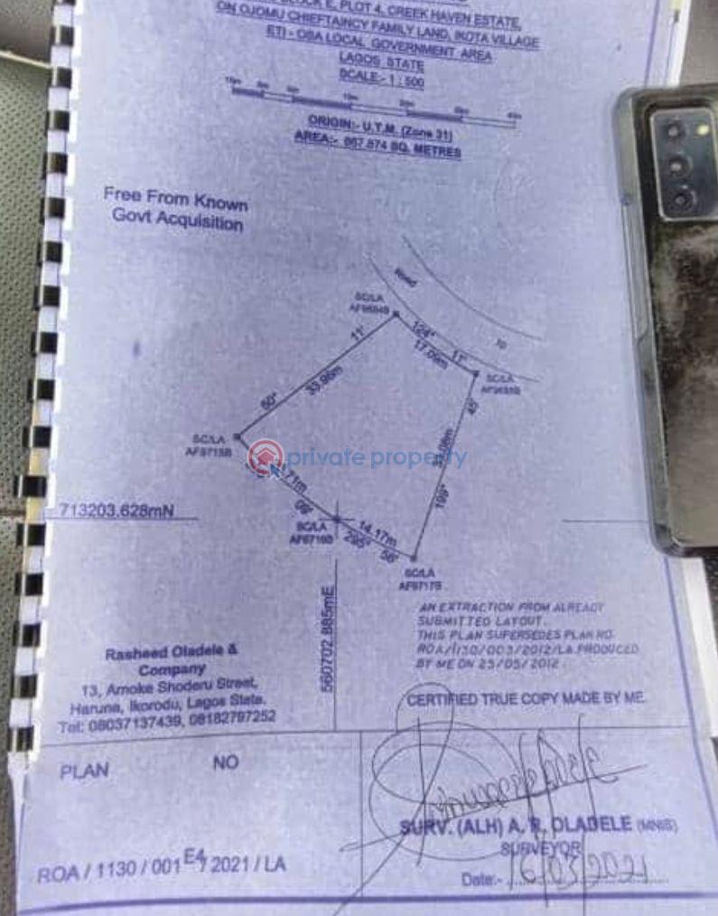 Joint Venture Land For Sale Harris Drive Victoria Garden City Lekki Lagos
