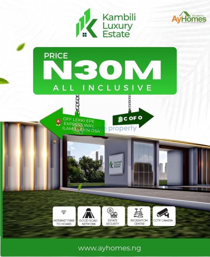 Residential Land For Sale Off Lekki Epe Expressway, Ilamija Eyin Osa Epe Lagos - 0