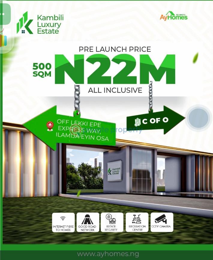 Mixed use Land For Sale Off Leki Epe Express Way Ilamija Eying Osa Ibeju-Lekki Lagos