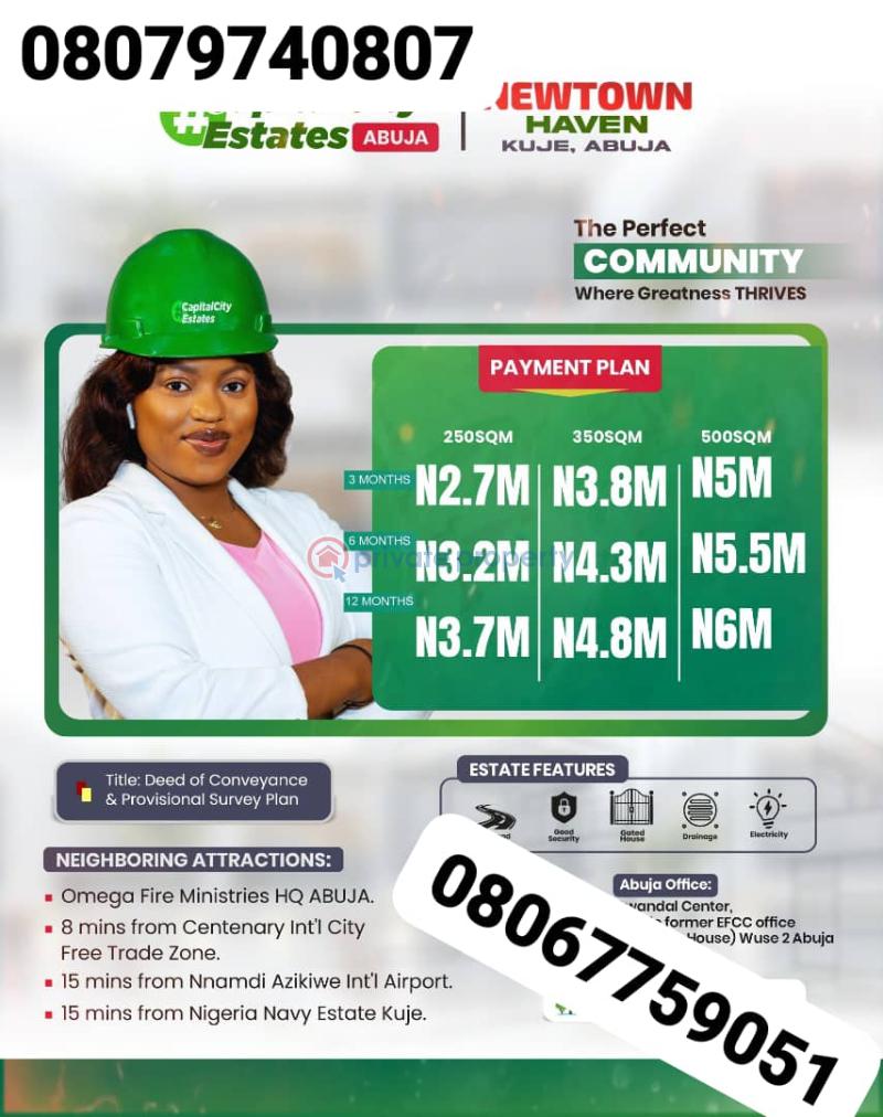 Residential Land For Sale Kuje Abuja Phase 4 