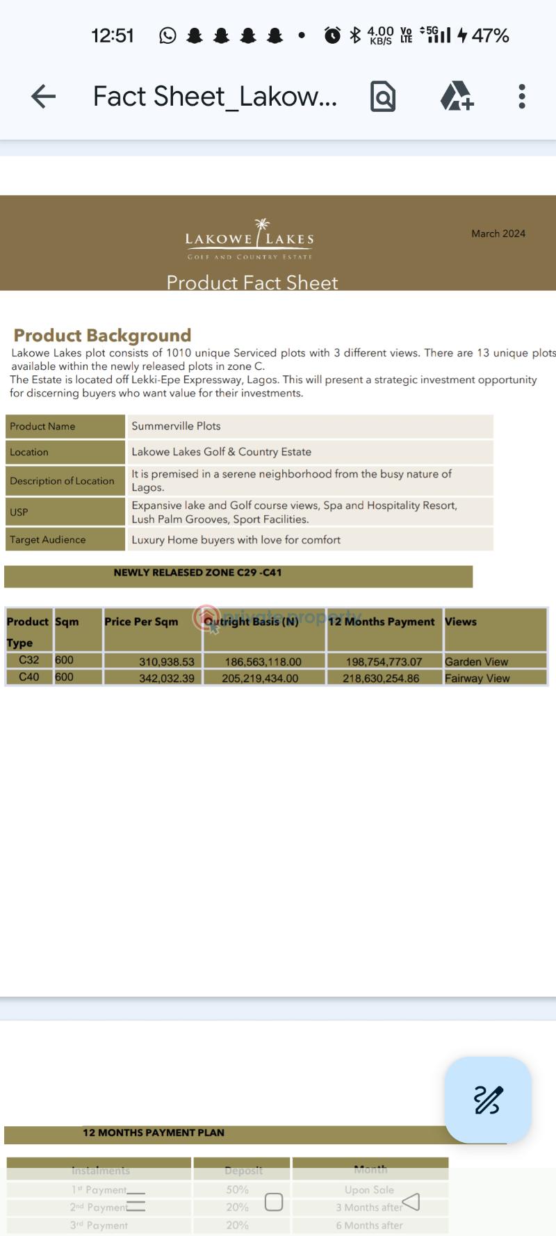 Residential Land For Sale Lakowe Golf And Country Estates Bogije Sangotedo Lagos - 1