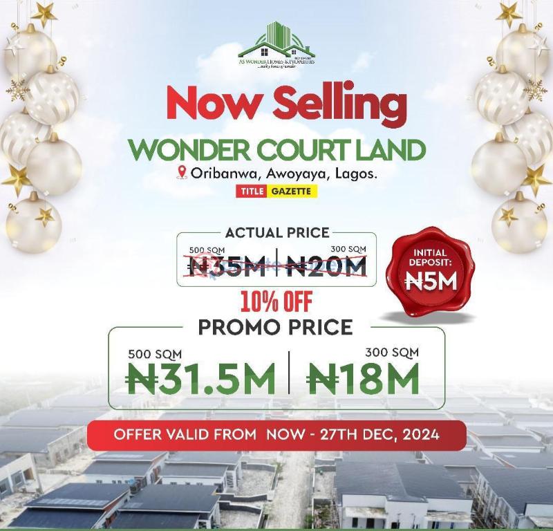 Residential Land For Sale Wonder Court Estate Oribanwa Awoyaya Ajah Lagos - 9