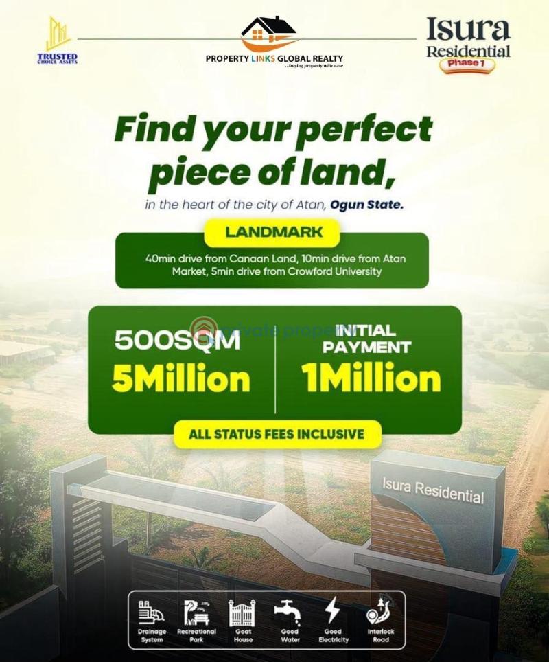 Residential Land For Sale Isura Residential Phase 1 Located At Atan Ota Ogun