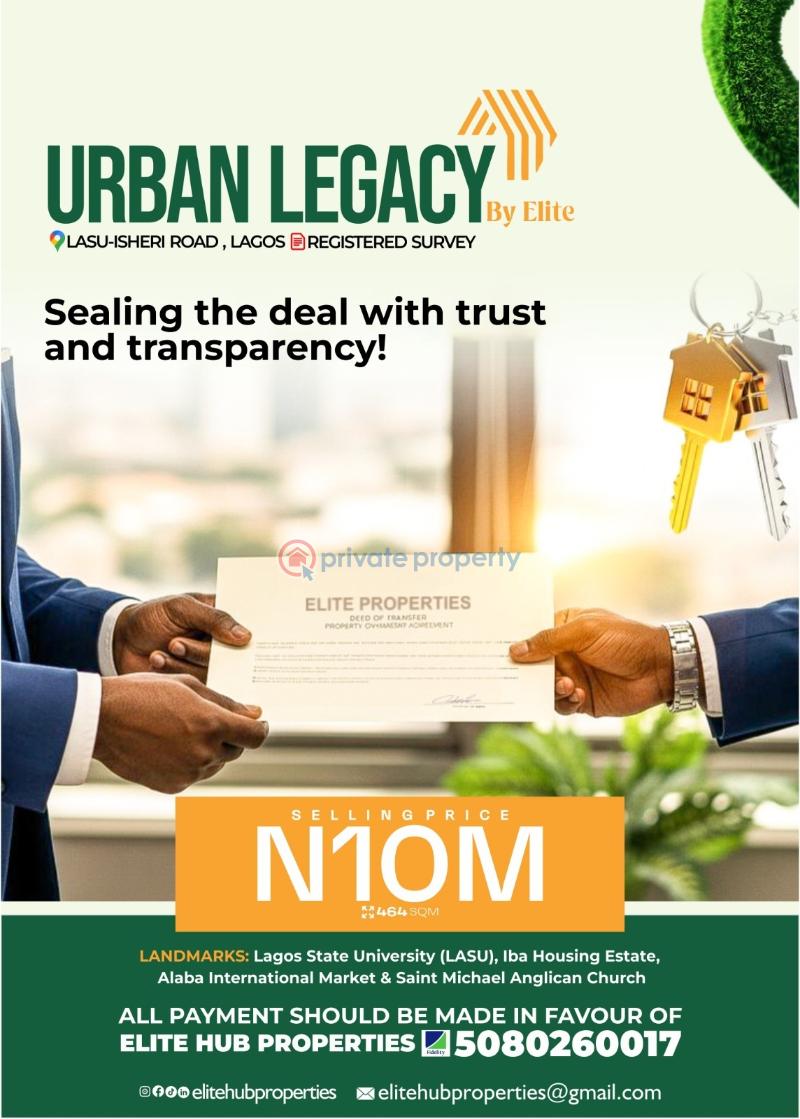 Residential Land For Sale Idimu Egbe/Idimu Lagos