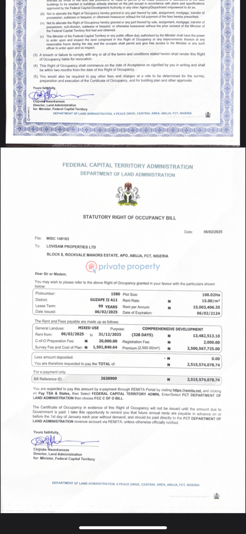 Commercial Land For Sale Guzape Abuja Phase 1  - 1