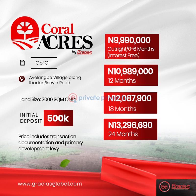 Mixed use Land For Sale Ayelangbe Along Ibadan Iseyin Ibadan Oyo