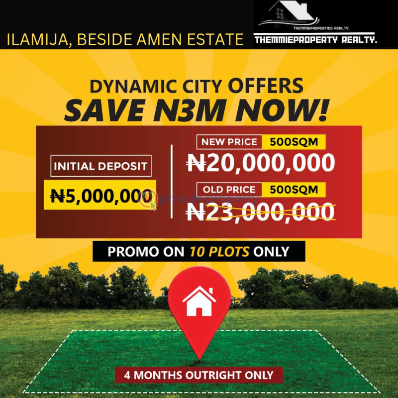 Land For Sale Ilamija Along Lekki Expressway Lagos