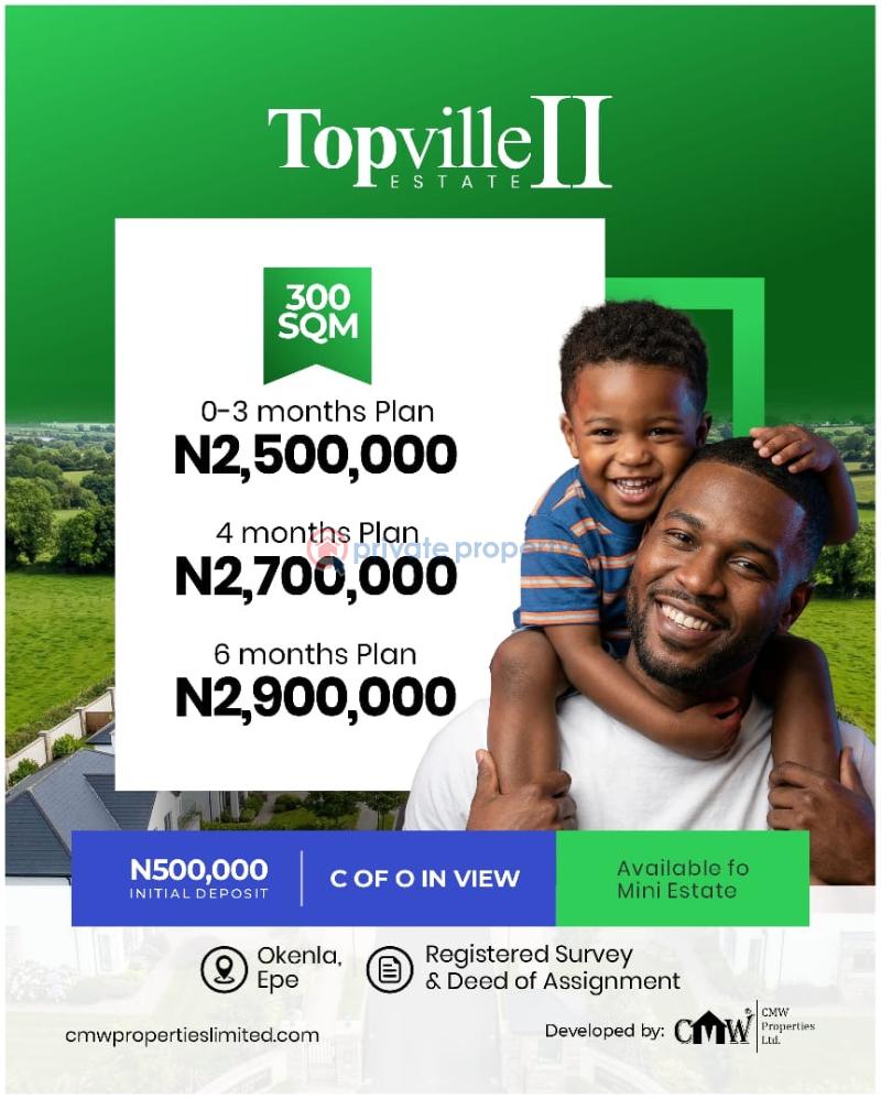 Residential Land For Sale Topville Estate Phase 2 Close To Epe Resort And Spa Epe Lagos - 1