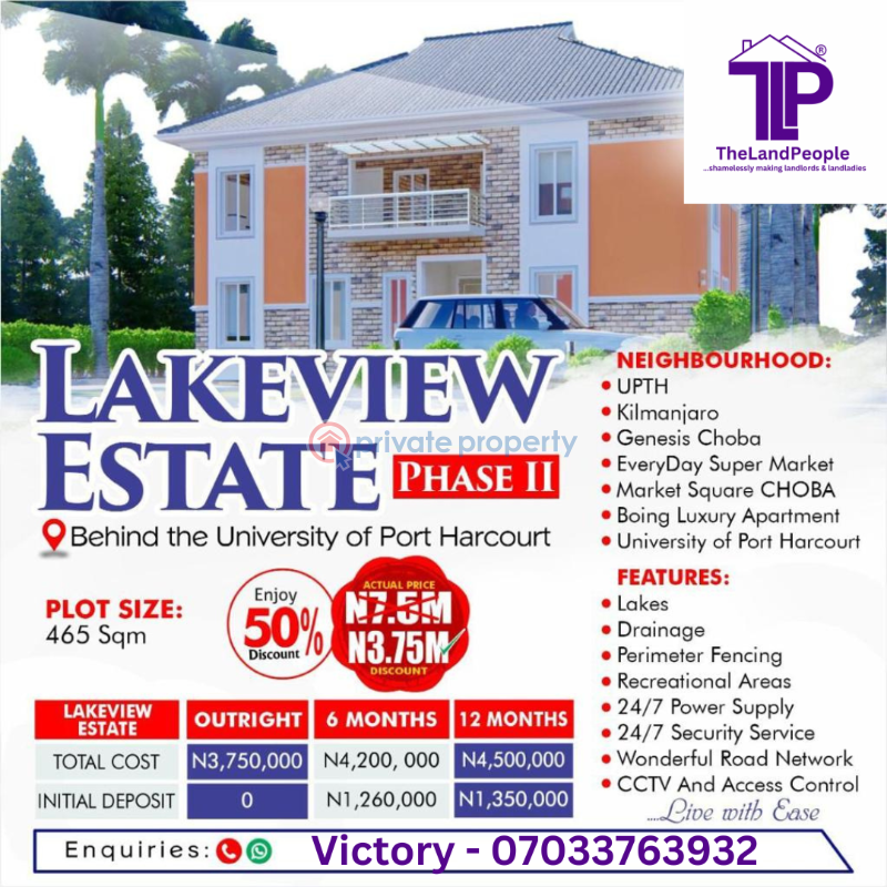 Land For Sale Omuokiri, Aluu Port Harcourt Rivers - 0