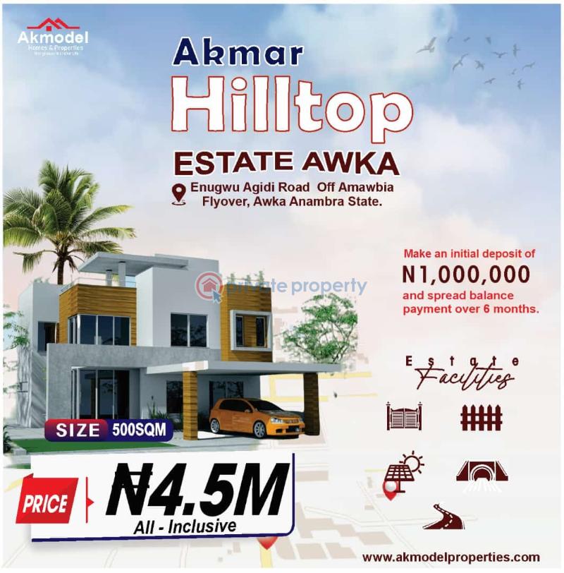 Residential Land For Sale Akmar Hilltop Estate Anambra Area  - 5