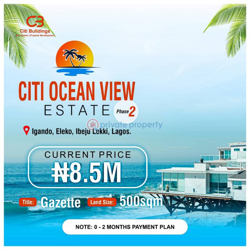 Residential Land For Sale Citi Ocean View Estate Eleko Ibeju Lekki Eleko Ibeju-Lekki Lagos