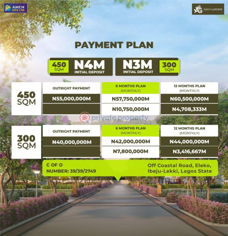 Residential Land For Sale Amen Gardens Off Coastal Road Eleko Ibeju-Lekki Lagos - 10