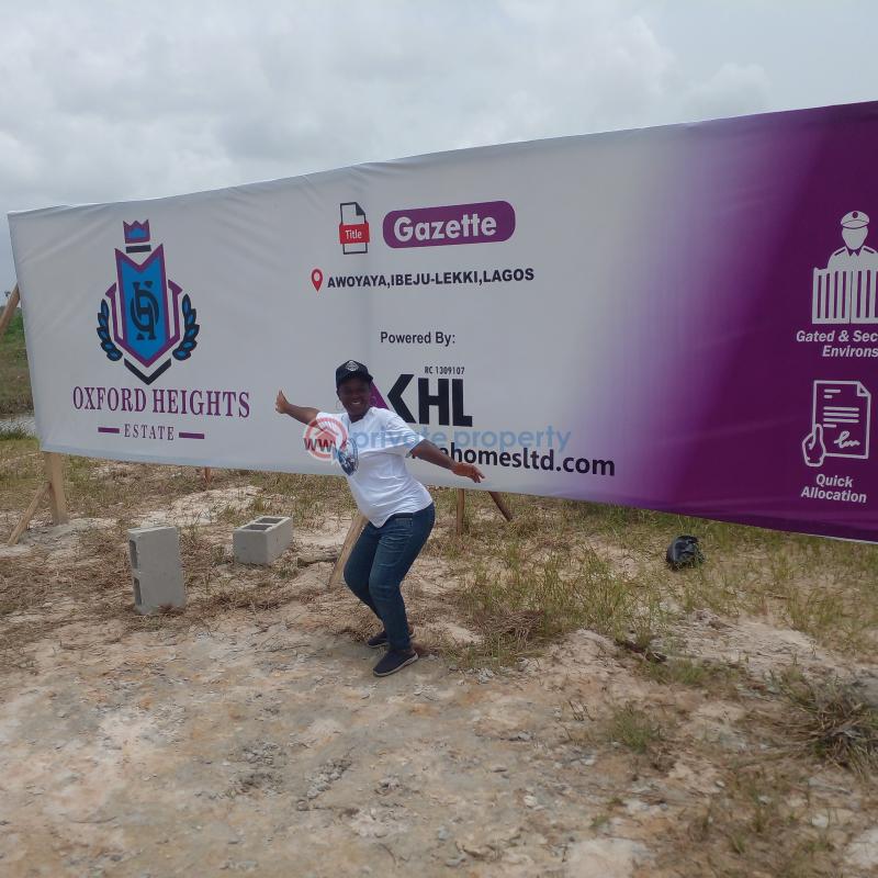 Land facing the coastal road - oxford heights - 1 Residential Land For Sale Awoyaya Ibeju Lekki Awoyaya Ajah Lagos - 1