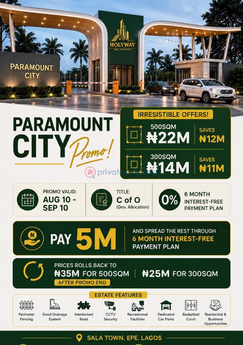 Residential Land For Sale Paramount City Epe Epe Lagos - 1