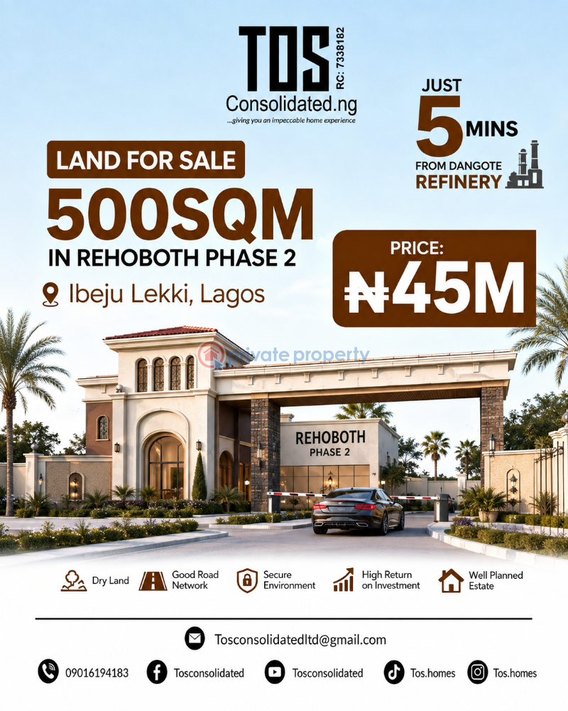 Residential Land For Sale Ibeju-Lekki Lagos