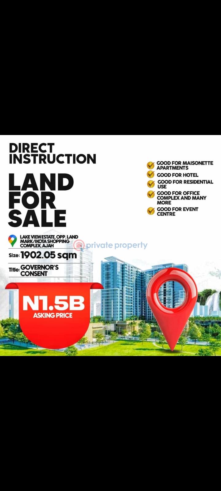 Mixed use Land For Sale Lake View Estate Ajah Lagos