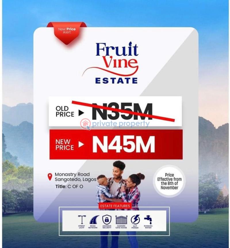 4 bedroom Residential Land For Sale Monastery Road Sangotedo Lagos