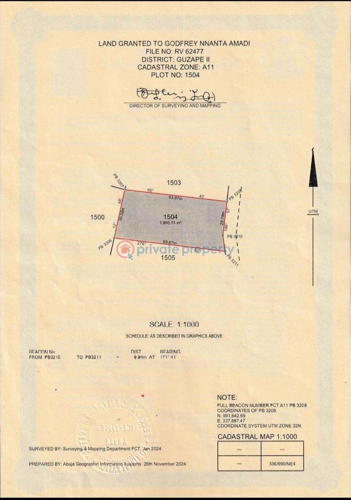 Residential Land For Sale Guzape Abuja Phase 1 