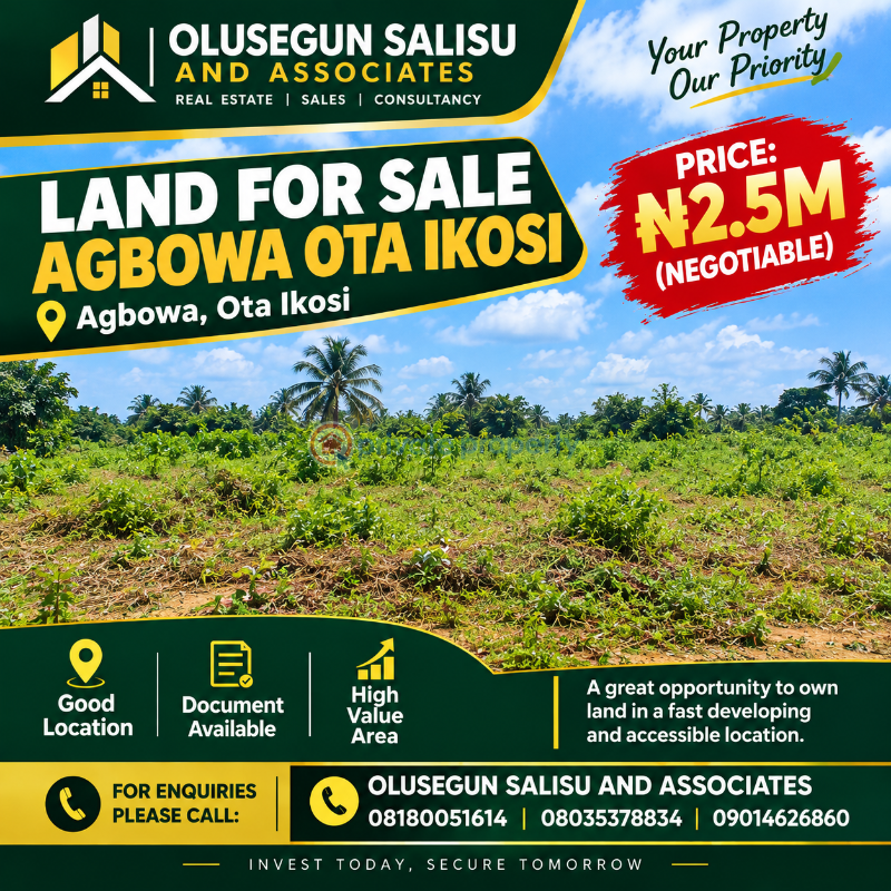 Mixed use Land For Sale Agbowa Ota Ikosi Ikorodu Lagos - 0