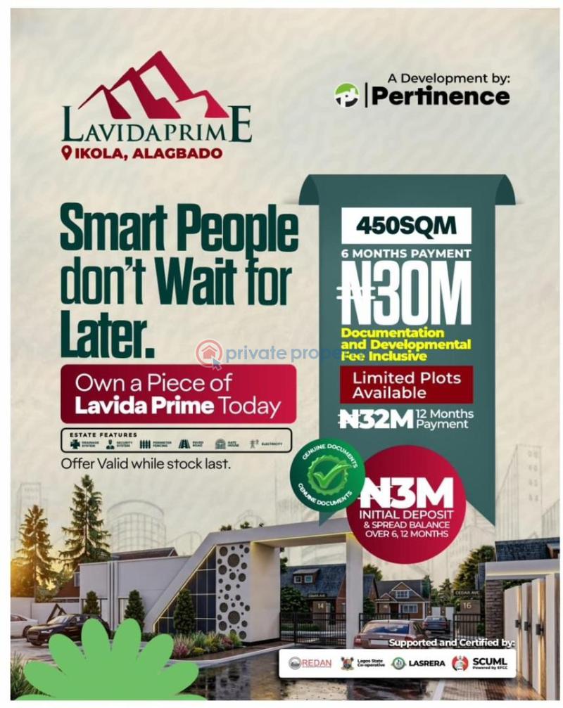Residential Land For Sale Lavida Prime Estate Ikola Alagbado Badagry Lagos