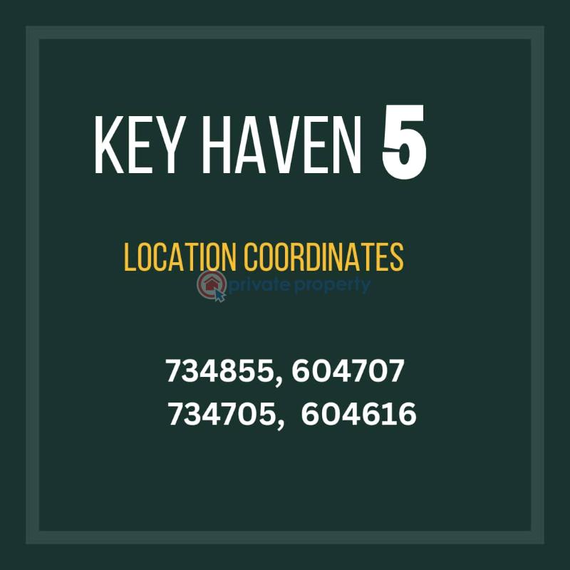 For sale Land Key Haven Estate Phase Phase 5 Very Close To The Tarred