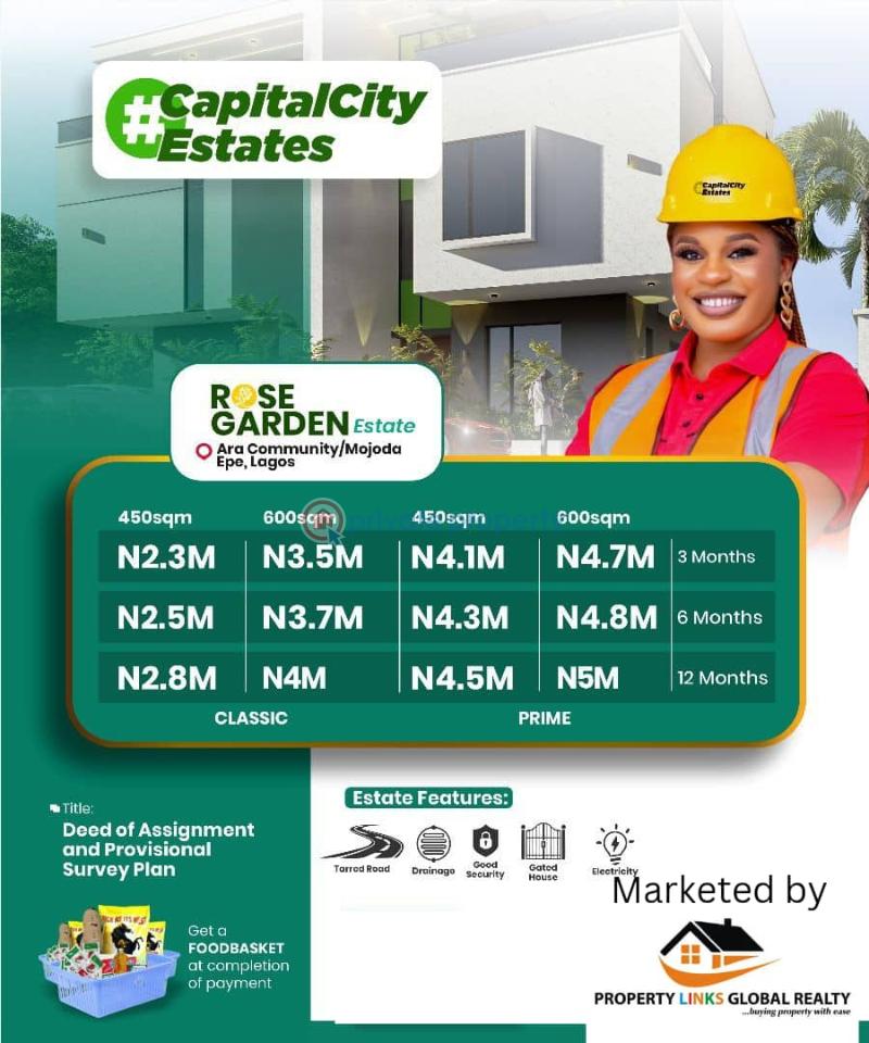 Residential Land For Sale Rose Garden 10mins Drive From Lekki International Airport Epe Lagos