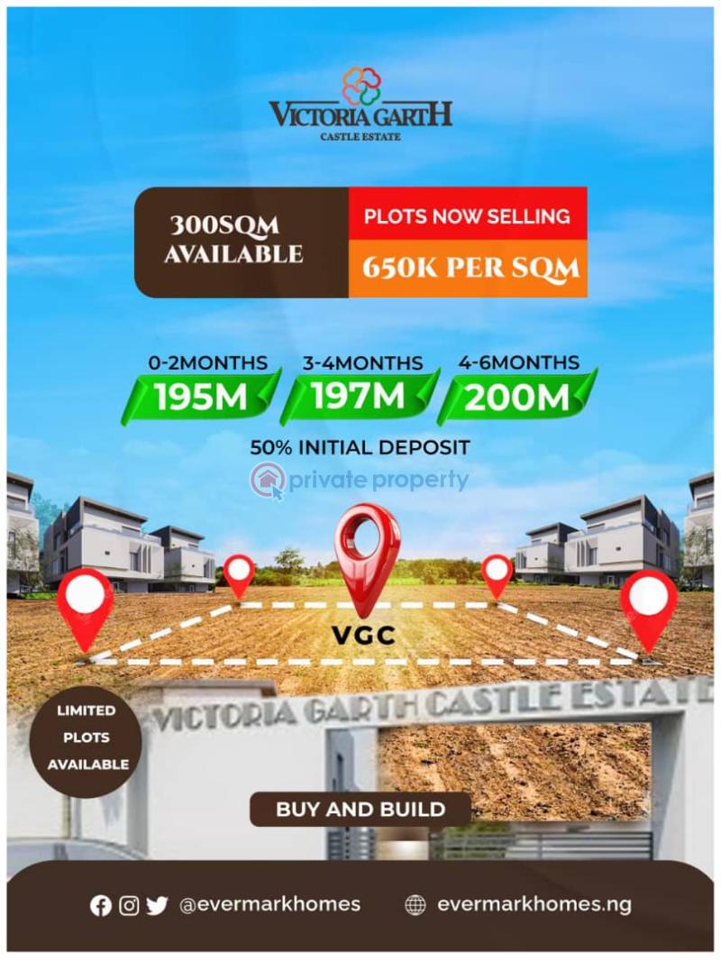 Residential Land For Sale Victoria Garth Castle Estate Vgc Main Lekki Victoria Garden City Lekki Lagos - 1