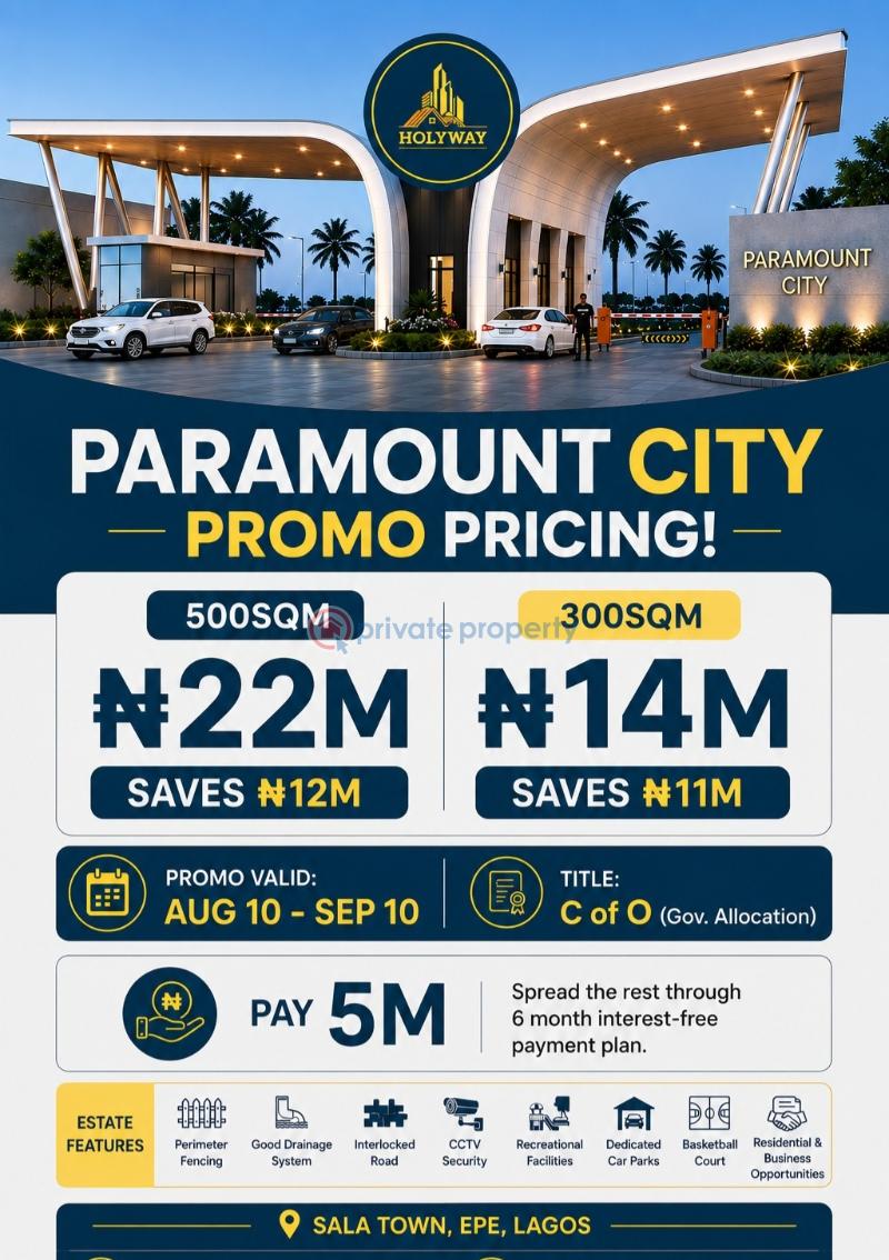 Residential Land For Sale Paramount City Epe Epe Lagos - 0