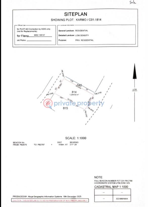 Residential Land For Sale Close To Nizamiya Hospital Karimu Abuja Phase 4  - 0