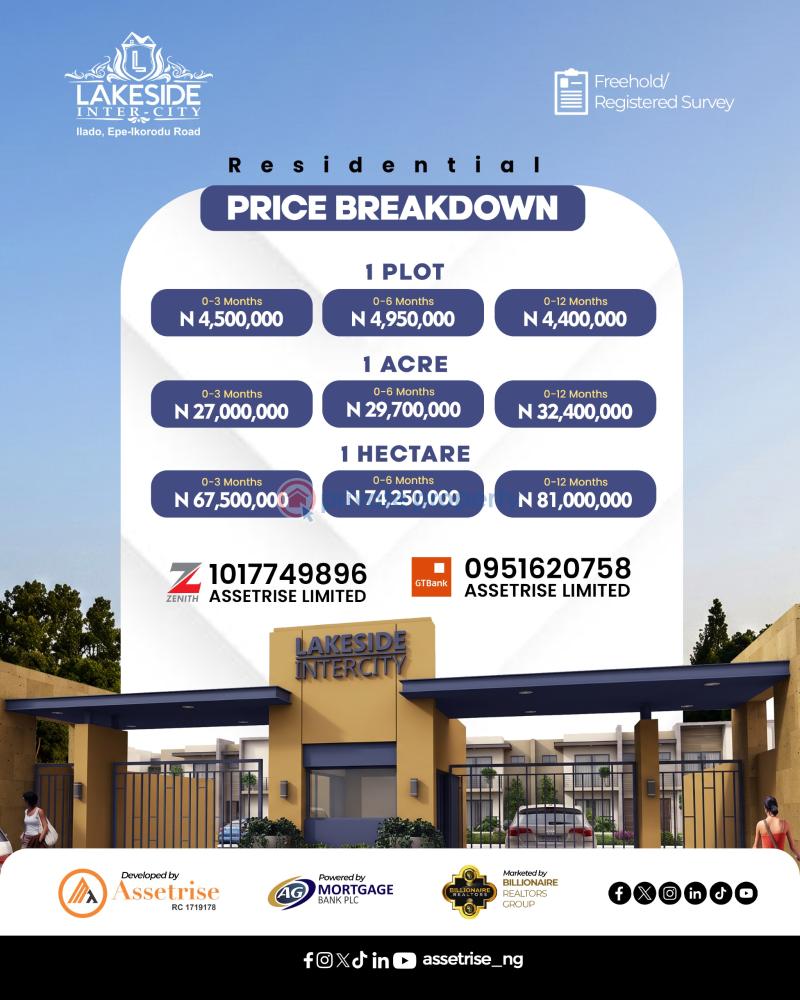 Residential Land For Sale Lakeside Intercity Estate Ilado Epe Ikorodu Road Ogun Ogun area  - 2