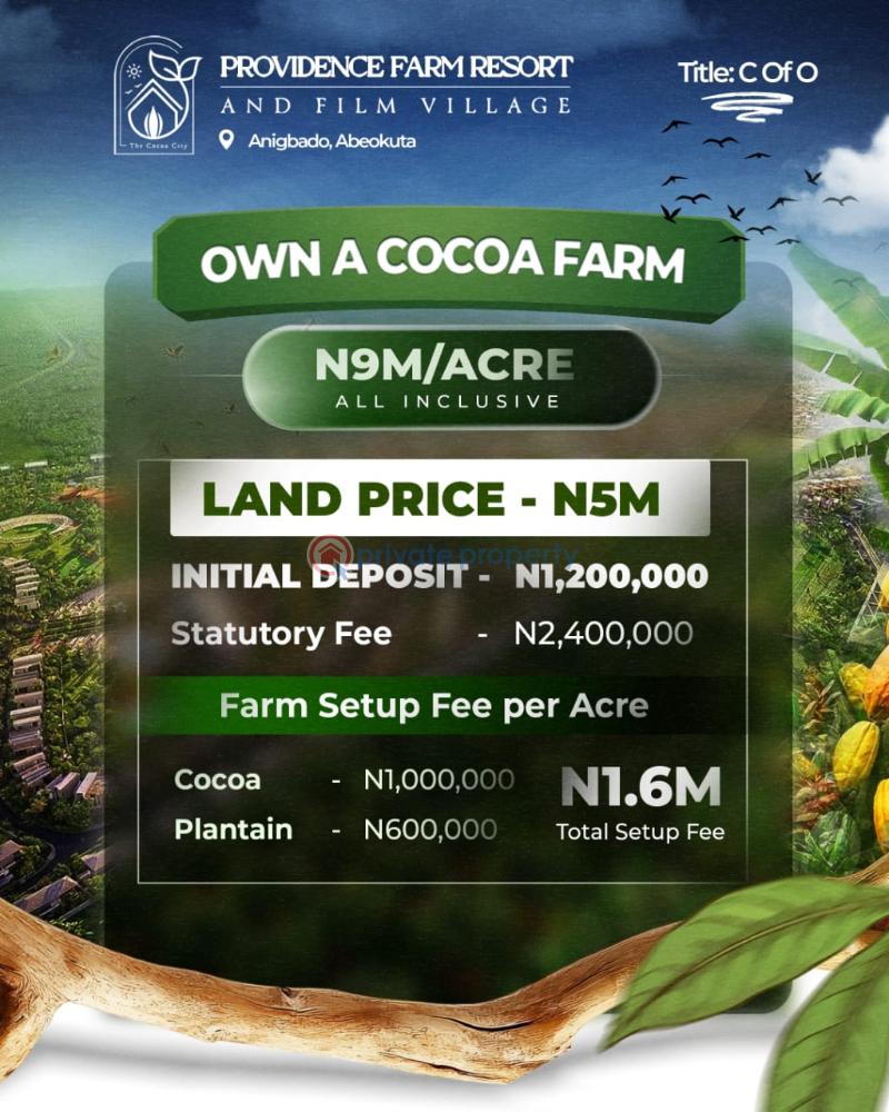 Commercial Land For Sale Providence Farm Resort And Film Village Anigbado Abeokuta Ogun State Abeokuta Ogun - 1