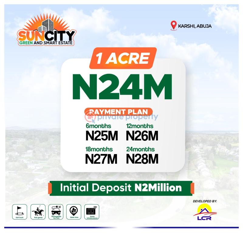 Land for sale in abuja - 9 Mixed use Land For Sale Suncity Green And Smart Estate Karshi Abuja Abuja Phase 2  - 9
