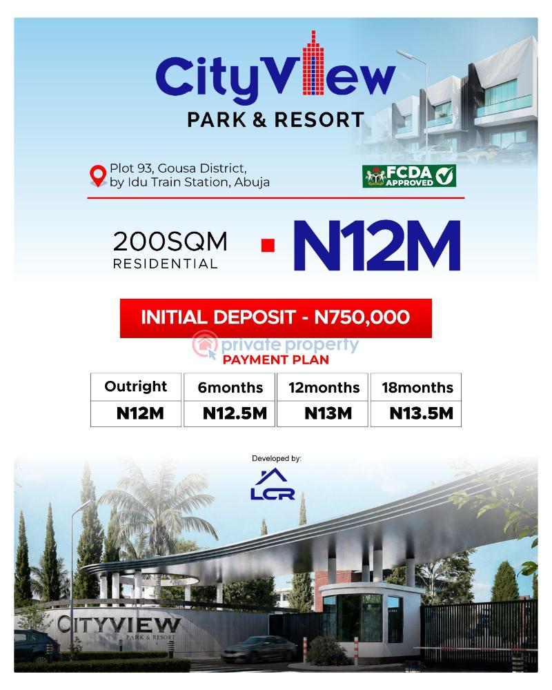 Residential Land For Sale City View Park And Resort Gousa District By Idu Train Station Fct Abuja Abuja Phase 1 