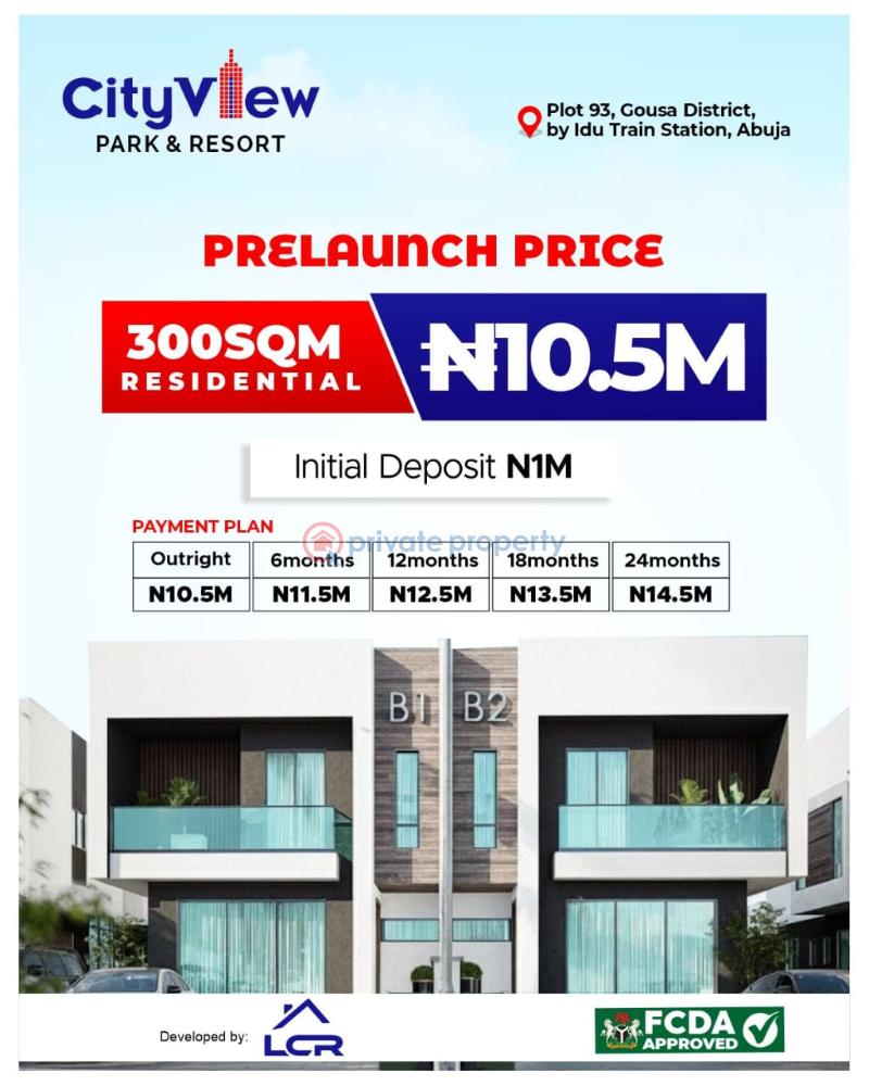 Residential Land For Sale City View Park And Resort Gousa District By Idu Train Station Fct Abuja Central Area Abuja Phase 1 