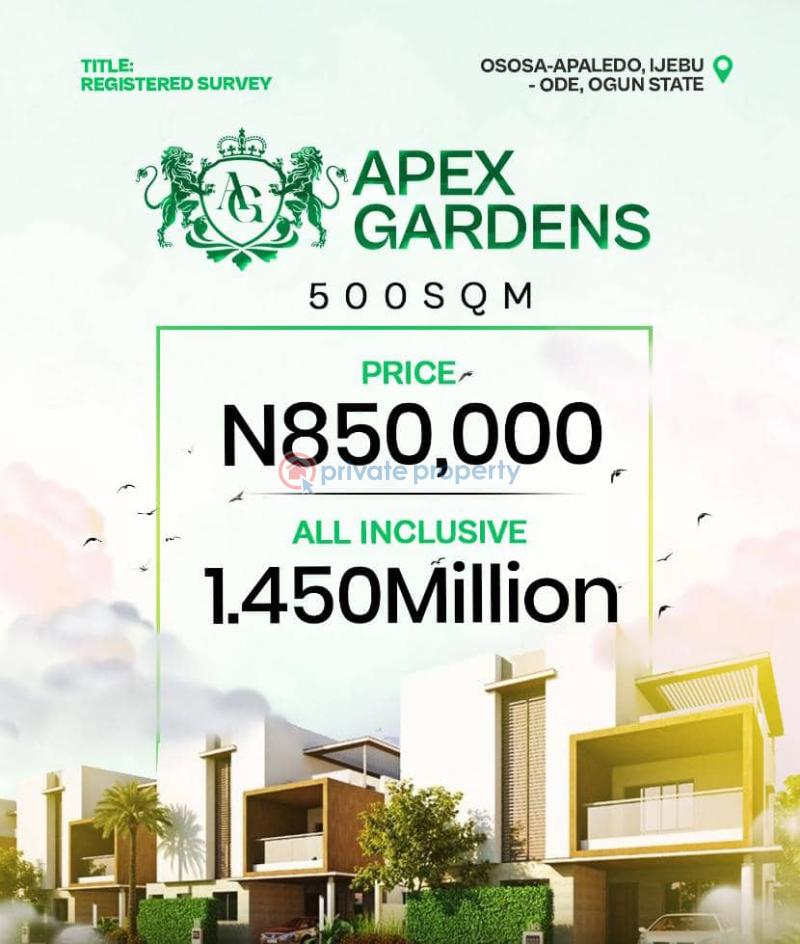 Residential Land For Sale Ososa Apa Aledo, Ljebu Ode Ijebu Ogun - 0