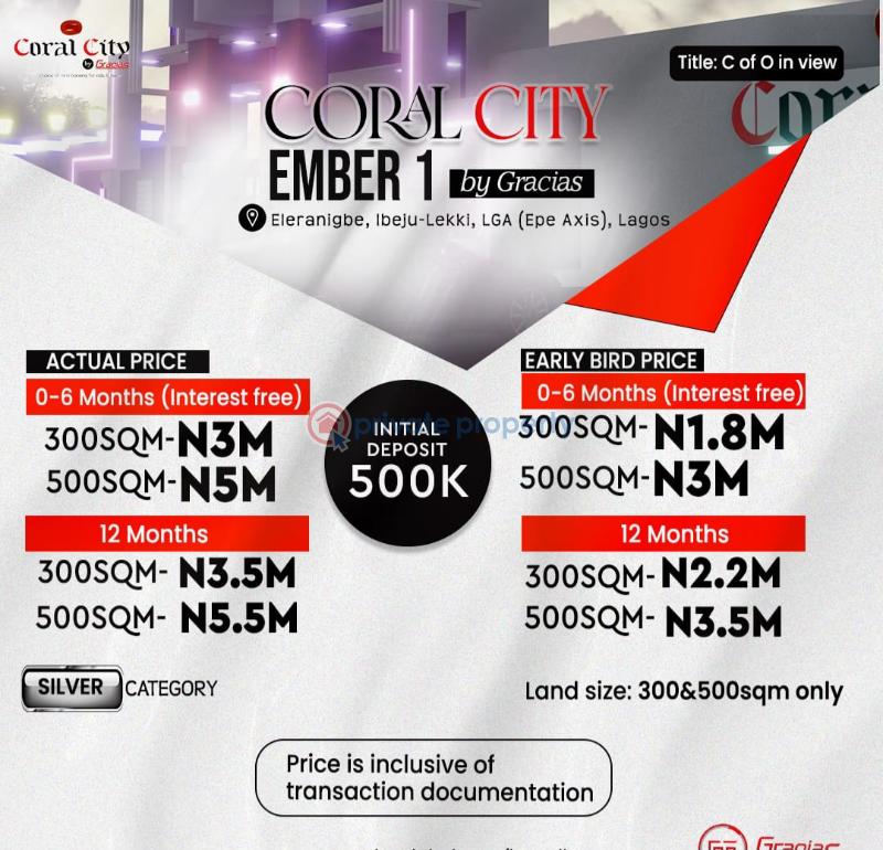 Land For Sale Coral City Ember Estate Elerangbe Ibeju Lekki Lagos Eleran Igbe Ibeju-Lekki Lagos - 2