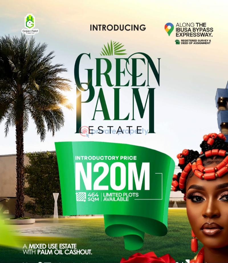 Mixed use Land For Sale Green Palm Estate Asaba Warri Expressway Asaba Delta - 1