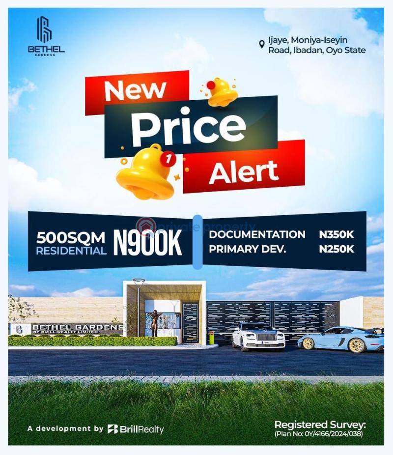 Residential Land For Sale Bethel Gardens Along Moniya Iseyin Road Ibadan Moniya Ibadan Oyo - 0
