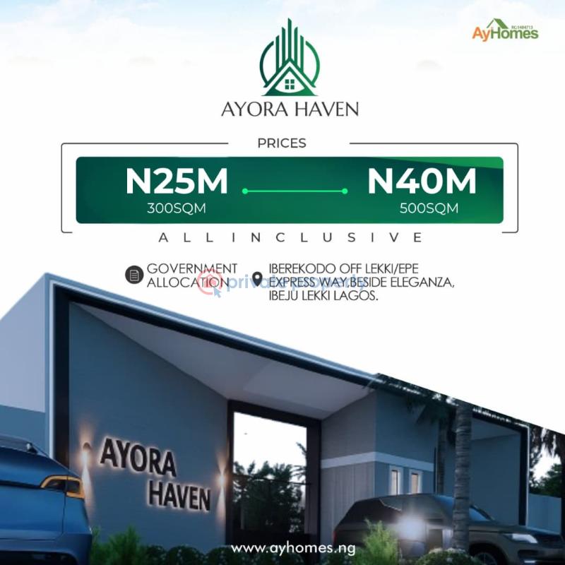 Residential Land For Sale Ayora Haven Estate Iberekodo Off Lekki Epe Beside Eleganza Ibeju Lekki Iberekodo Ibeju-Lekki Lagos - 8