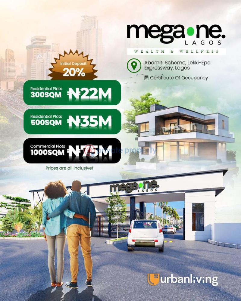 Residential Land For Sale Megaone Lagos Wealth And Wellness Abomiti Scheme Lekki Epe Expressway Lagos Along Lekki Expressway Lagos - 0