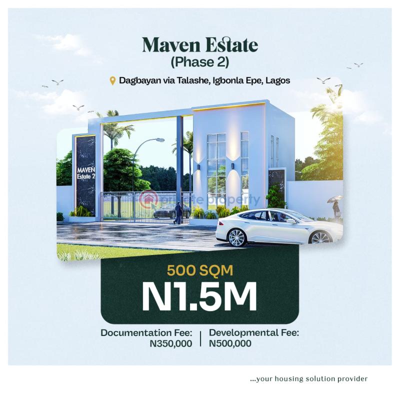 Residential Land For Sale Maven Estate Phase 2 Igbonla Epe Lagos Epe Lagos - 8