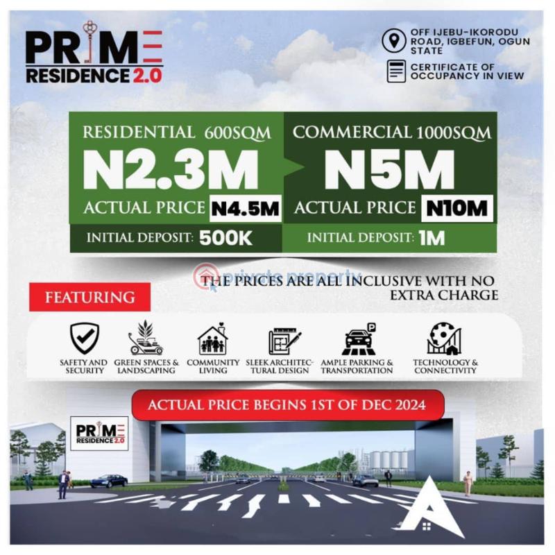 Residential Land For Sale Ijebu Ikorodu Road, Igbefun Ogun area  - 0