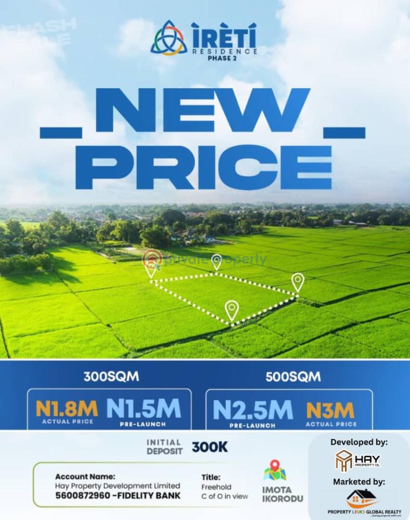 Residential Land For Sale Ireti Residence Located At Imota Ikorodu Lagos - 0