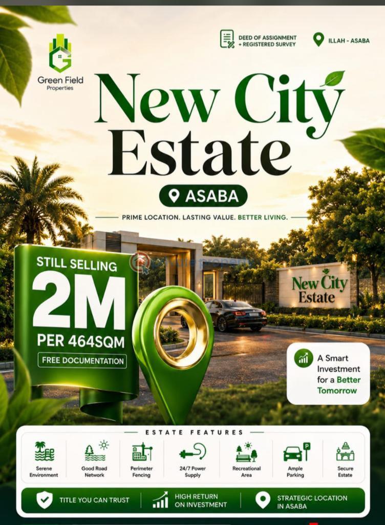 Residential Land For Sale New City Estate Illah Asaba Asaba Delta - 1