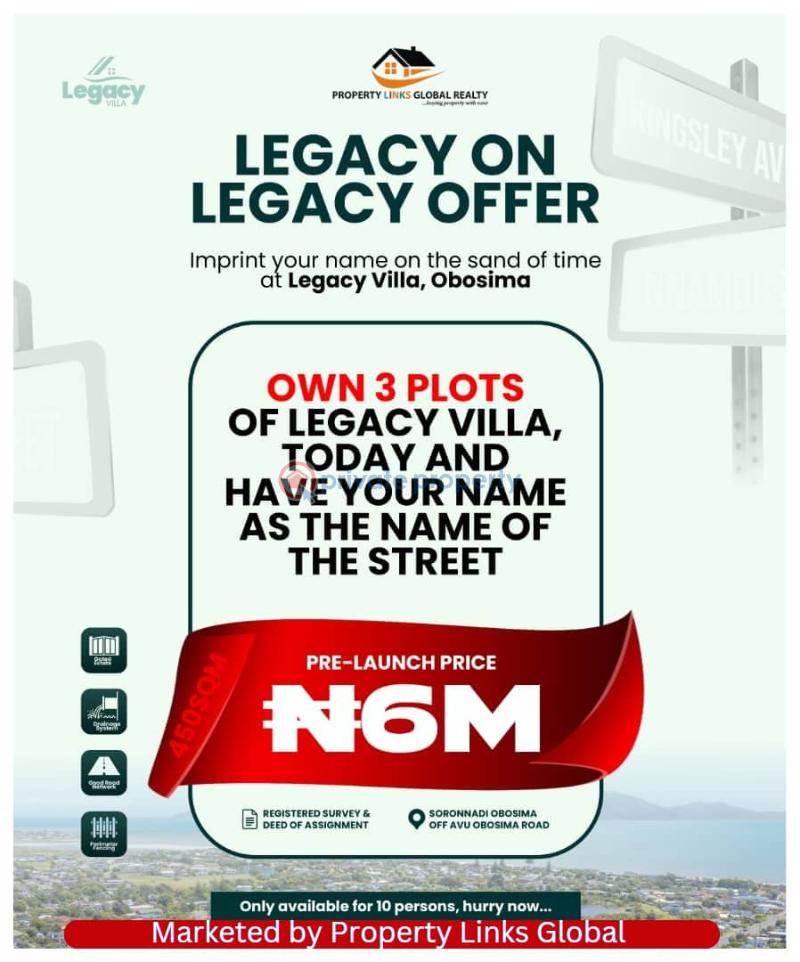 Residential Land For Sale Soronnadi, Egbema, Obosima, Ohaji/Egbema Imo