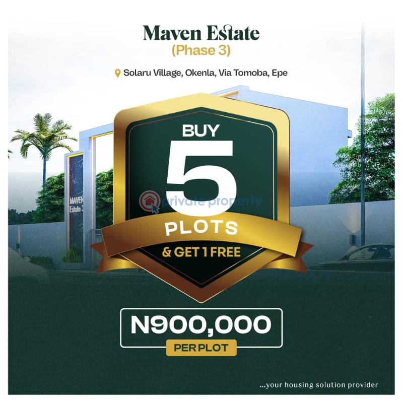 Residential Land For Sale Maven Estate Phase 3 Via Tomoba Epe Lagos Epe Lagos - 0