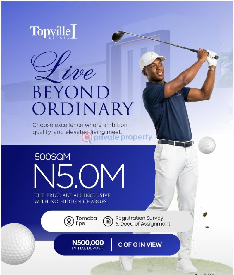 Residential Land For Sale Topville Phase 1 Estate Tomoba Epe Epe Lagos - 1