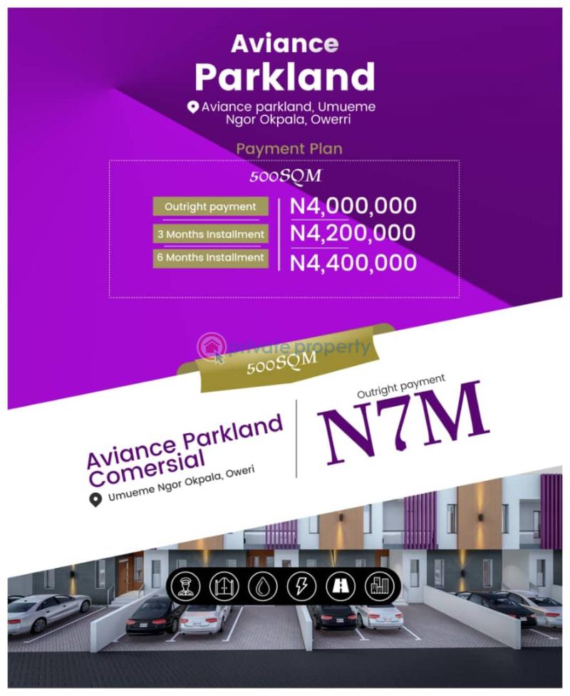 Residential Land For Sale Aviance Parklands At Umueme, Ngor Okpala Ngor-Okpala Imo - 1