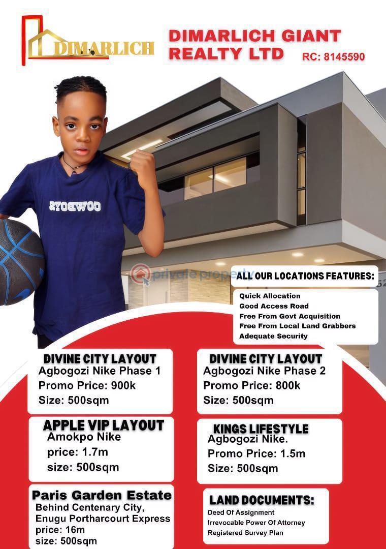 Land For Sale Agbogozi Nike Enugu Area  - 0