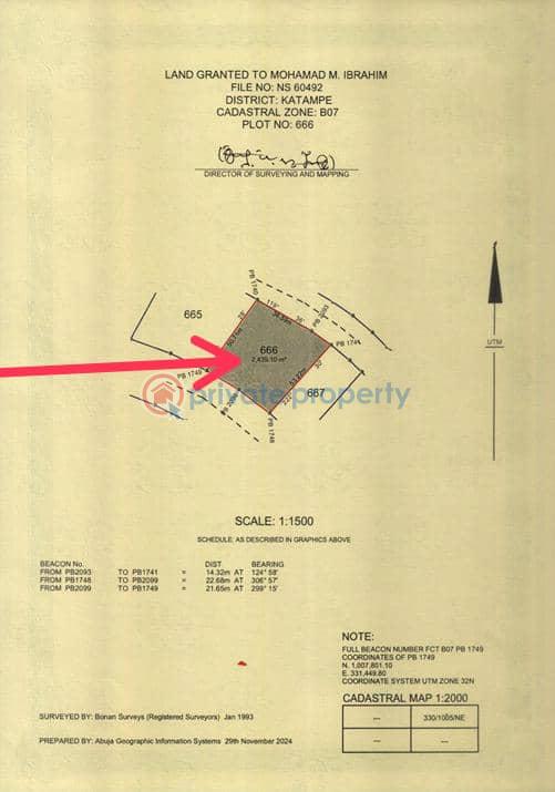 Residential Land For Sale Katampe Ext. Abuja Phase 2  - 1